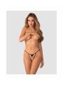 Selisme string ouvert noir