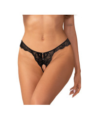 Trinise string ouvert noir