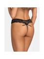 Trinise string ouvert noir