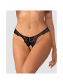 Trinise string ouvert noir