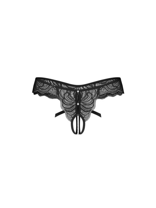 Trinise string ouvert noir