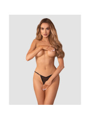 Oxaria string ouvert noir