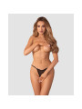 Oxaria string ouvert noir