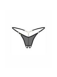 Oxaria string ouvert noir
