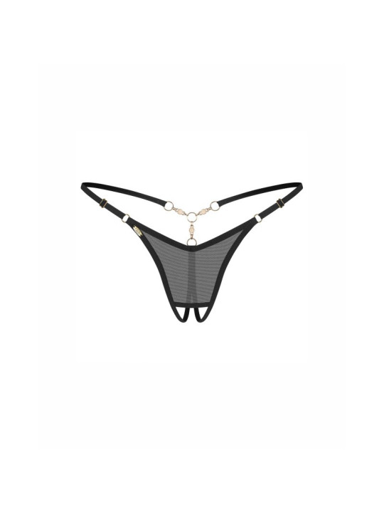 Oxaria string ouvert noir
