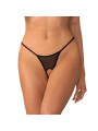 Zaliya string ouvert noir