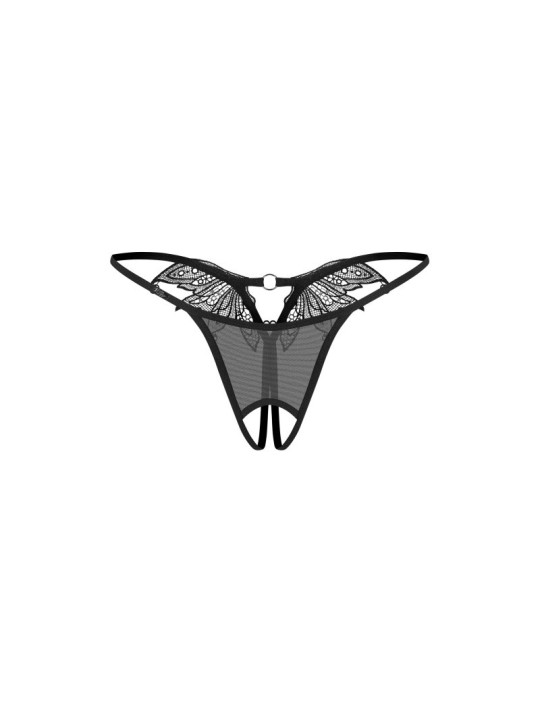 Zaliya string ouvert noir