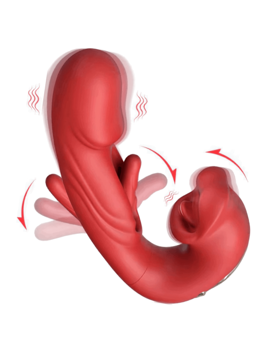 PARADISE — Vibromasseur avec Stimulateur de Clitoris | Coeur Ardent