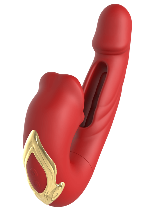 PARADISE — Vibromasseur avec Stimulateur de Clitoris | Coeur Ardent