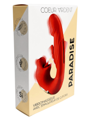 PARADISE — Vibromasseur avec Stimulateur de Clitoris | Coeur Ardent