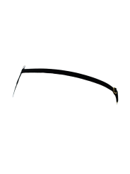 String noir en dentelle avec bijou et chaîne dorée - PM06G-BBLK