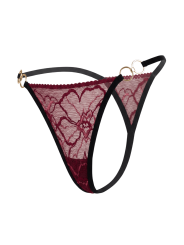String bordeaux avec anneaux détachables - PM05GOPC-BRED
