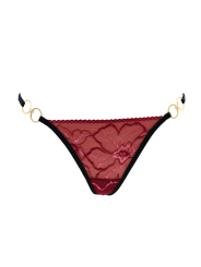 String bordeaux avec anneaux détachables - PM05GOPC-BRED