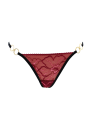String bordeaux avec anneaux détachables - PM05GOPC-BRED