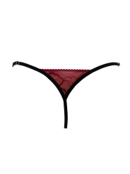 String bordeaux avec anneaux détachables - PM05GOPC-BRED