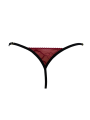 String bordeaux avec anneaux détachables - PM05GOPC-BRED