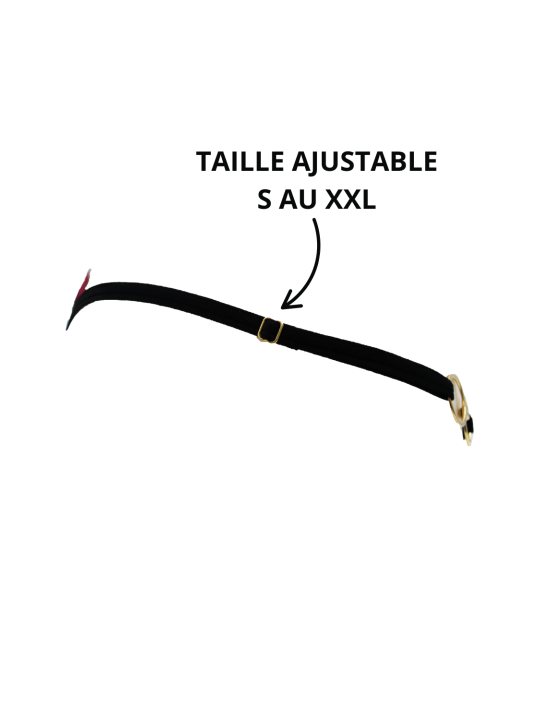 String bordeaux avec anneaux détachables - PM05GOPC-BRED