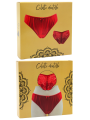 Culotte rouge en dentelle avec nœud en satin - PF09LRED