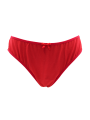 Culotte rouge en dentelle avec nœud en satin - PF09LRED