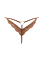 String taupe en dentelle avec bijou cœur doré - PA02MBRW