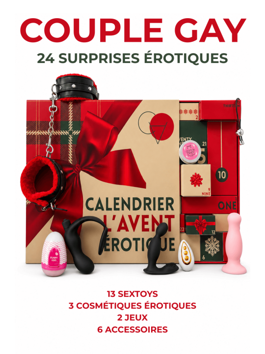 Calendrier de l’Avent érotique 24 surprises pour couple gay - 2026