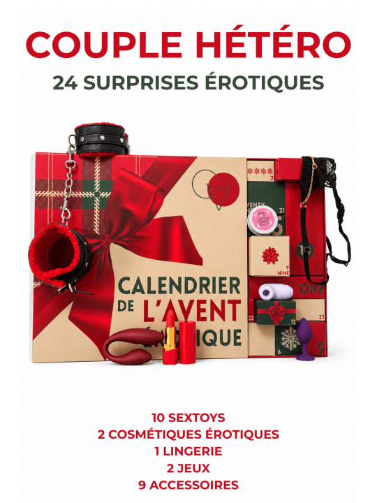 Calendrier de l’Avent érotique 24 surprises pour couple hétéro - 2026