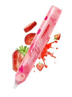 Stylo corporel bodypaint comestible fraise - SP6267