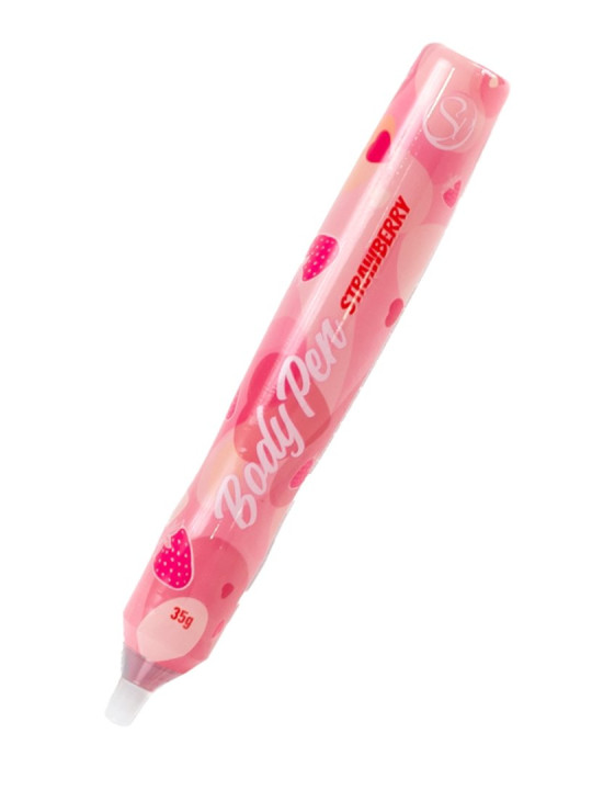 Stylo corporel bodypaint comestible fraise - SP6267