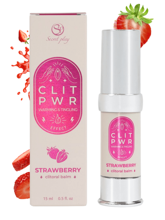 Baume stimulant chauffant pour clitoris Fraise 15ml - SP3715