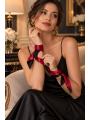Bandeau satiné réversible rouge et noir, multi-usage - Dreamy Fetish