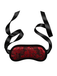 Bandeau pour les yeux motif japonais rouge et noir - Dreamy Fetish